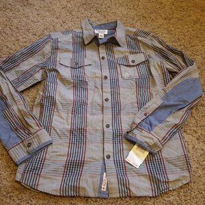 PENGUIN BY MUNSINGWEAR plaid button down sz L NWT